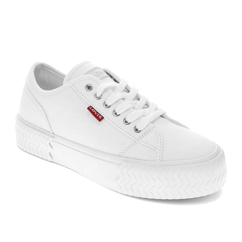 Celebrity magi Lover og forskrifter Levi's Womens Mdrn Lo Stacked Canvas Textured Casual Platform Sneaker Shoe  - Walmart.com