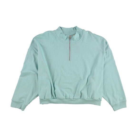 Levi's Womens Solid 1/4 Zip Sweatshirt, Blue, Plus Size, 4X