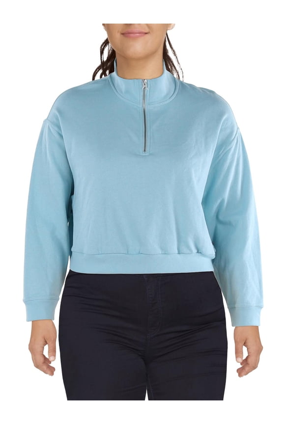 Womens Plus Cotton Pullover Sweater