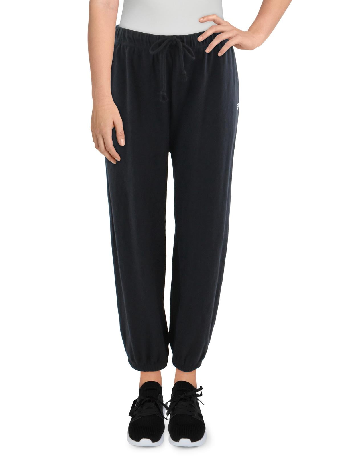 Women's New York Logo French Terry Long Flare Sweatpants with Drawstring Waistband