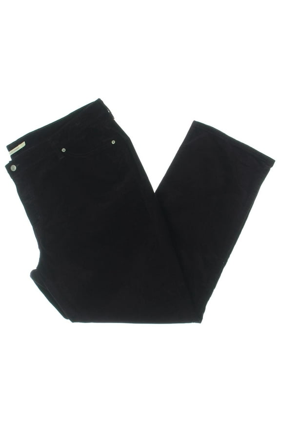 Womens Plus Straight Mid Rise Pants