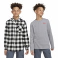 thumbnail image 1 of Levi's Youth Boy Flannel & Thermal 2-Pack Top Set (Black, XS-5/6), 1 of 7