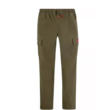 Levi's Youth Boy's Pull On Drawstring Waistband Tapered Twill Cargo Pant Green