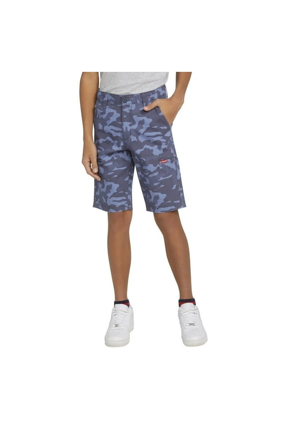 Youth Cargo Short (Blue Camouflage, 12)