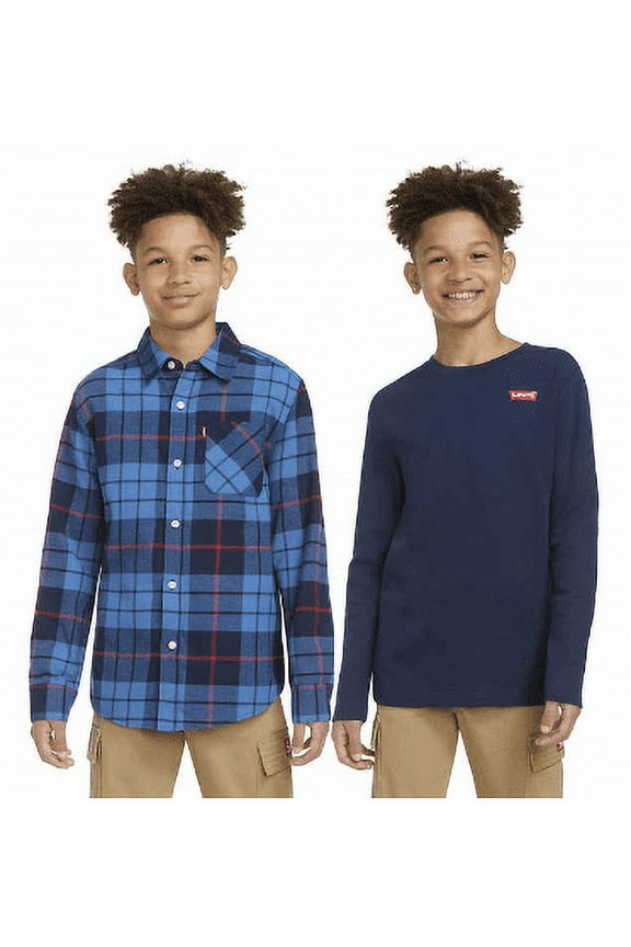 Youth Flannel & Thermal Top Set (Size XS 5/6)