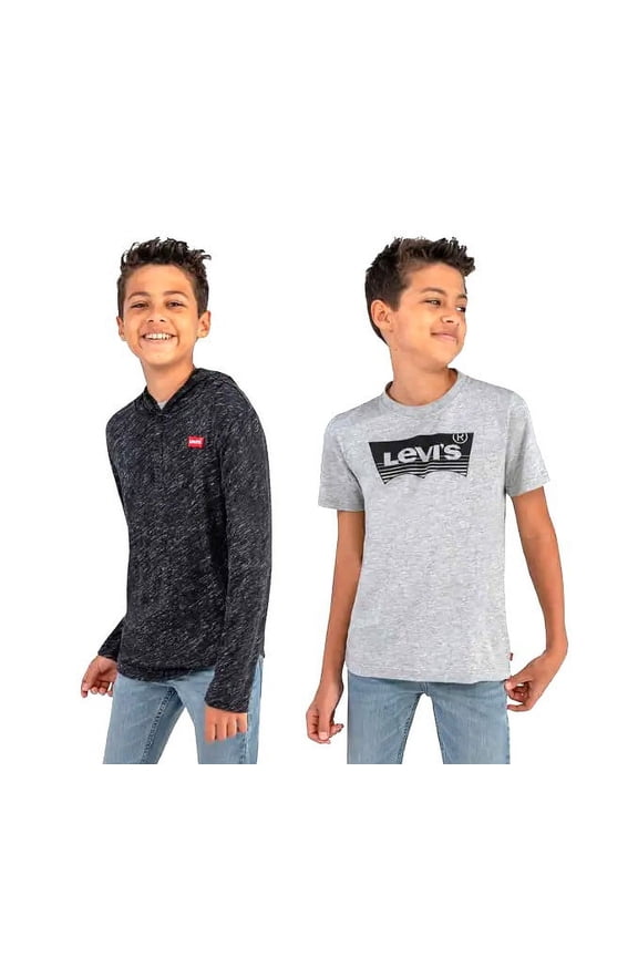Youth Hoodie and Tee Set (Black/Gray, M-10/12)