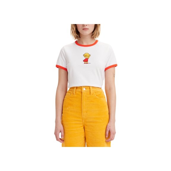 Levi'sxSimpsons Collab Ringer Tee Red M