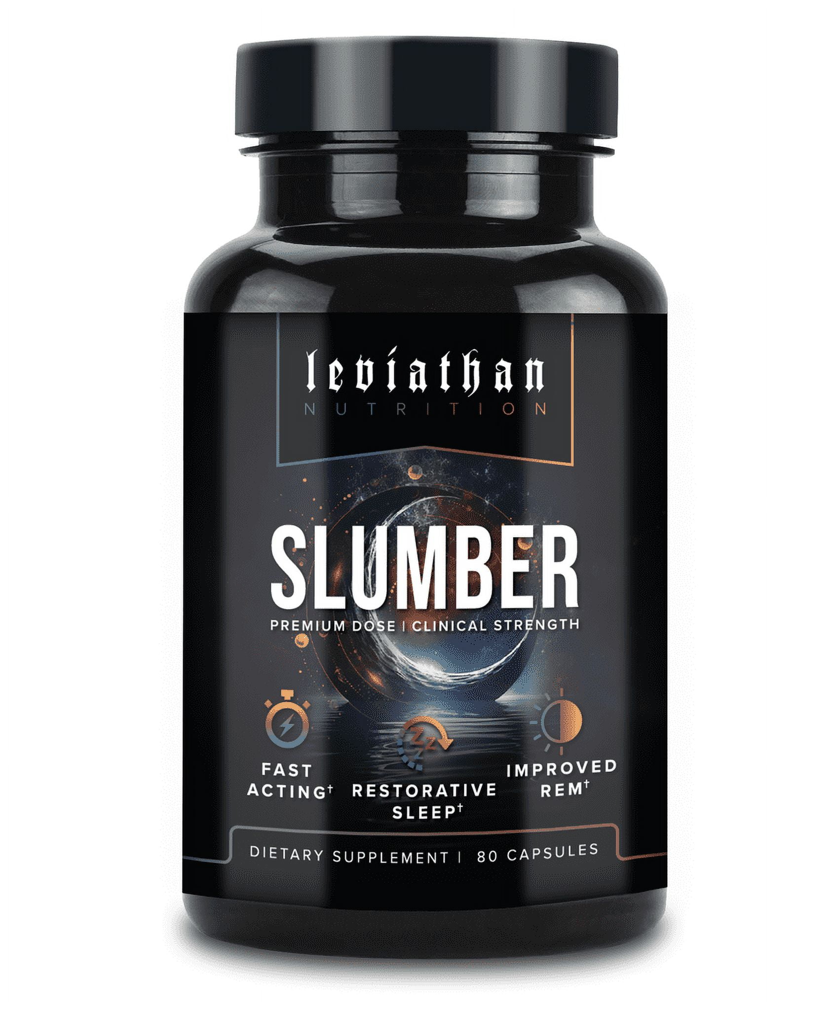 Leviathan Nutrition Slumber | Natural Sleep Aid with 5-HTP, Magnesium, Melatonin, Valerian Root