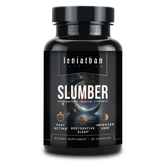 Leviathan Nutrition Slumber | Natural Sleep Aid with 5-HTP, Magnesium, Melatonin, Valerian Root