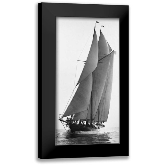 Levick, Edwin 9x14 Black Modern Framed Museum Art Print Titled - Cleopatras Barge 1922