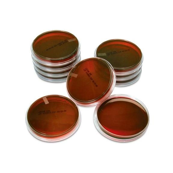 Levine Eosin Methylene Blue Agar, Prepared Media Plates, 100 X 15 Mm, Pack Of 10