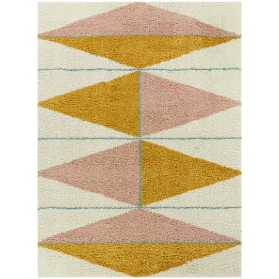 Levine Geometric Shag Area Rug