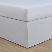 Levinsohn Textile Nestwell Linen Blend 15 Inch Bed Skirt White - King