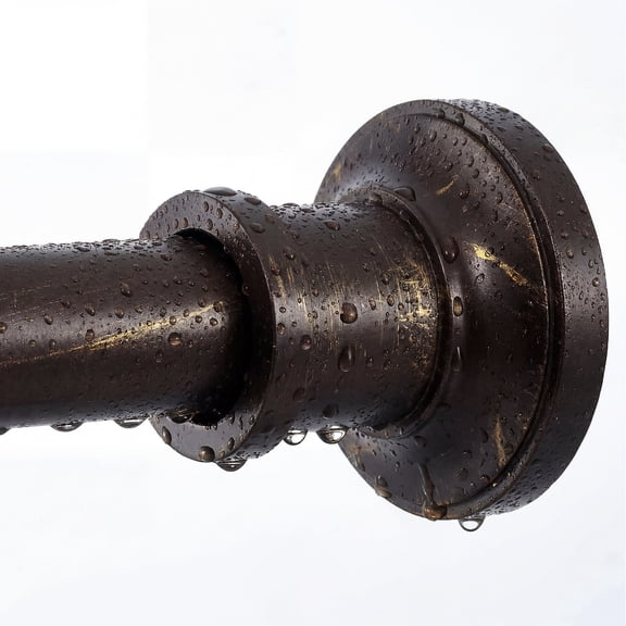 Levirod Bronze Tension Curtain Rod 24 to 78 Inch(2-6.5ft) - Stainless Steel Spring Tension Shower Curtain Rod, No Drilling Oil Rubbed Bronze Tension Rod for Curtains or Windows