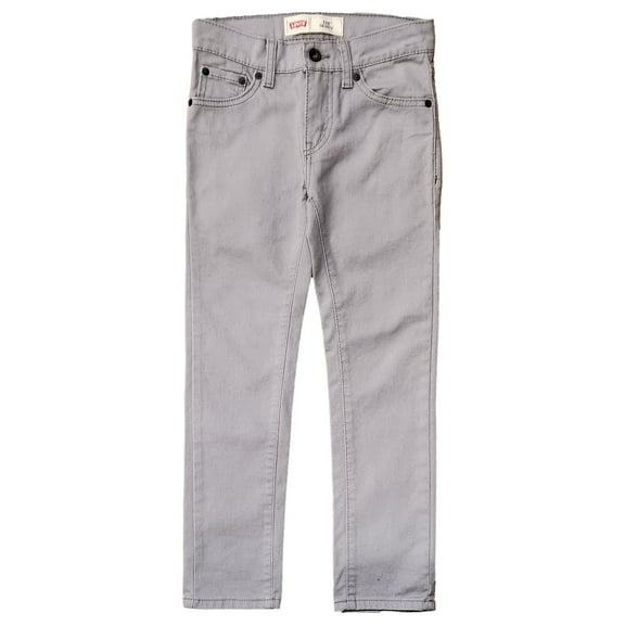 Levis 510 Boys Gray Skinny Sit Below Waist Denim Jeans Slim Fit Size 8