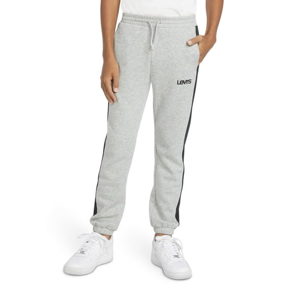 Levis Big Boys Varsity Soft Knit Fleece Jogger Pant Black SML