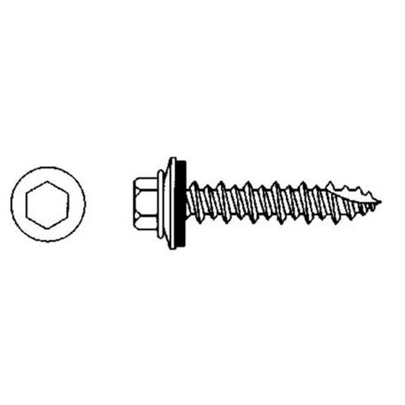 Levis Building Components 101HL BR Barn Red Screw D-Grip MTW, 1 in. - Bag of 250