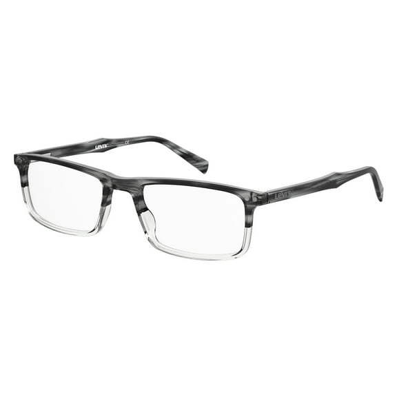 Levis Full Rim Rectangular Gray Horn Eyeglasses