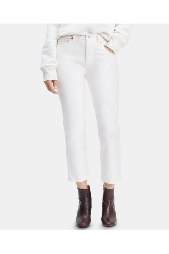 Levis Juniors 501 Crop Straight-leg Jeans Size 30