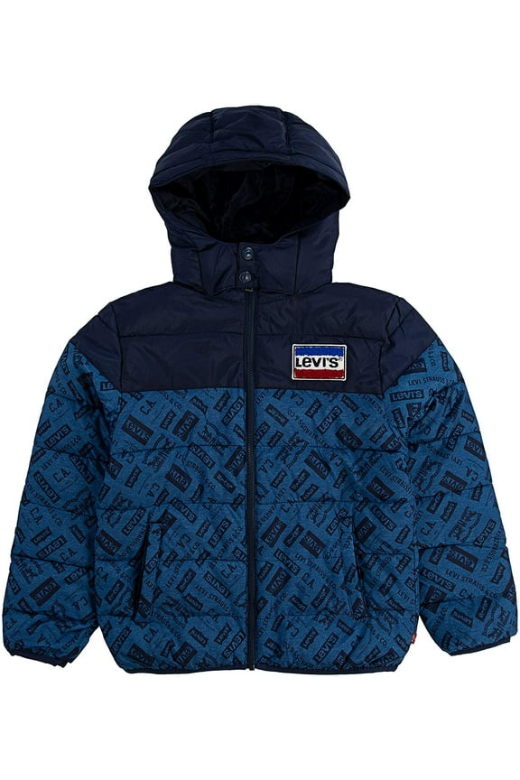 Levis Kids Puffer Jacket 4 Navy/Denim