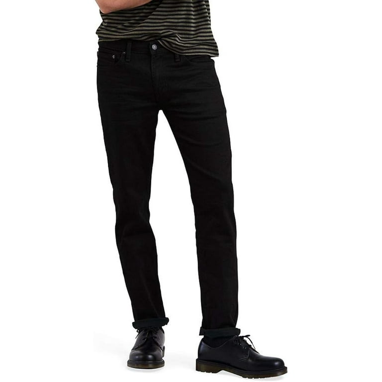 Levis Men s 511 Slim Fit Stretch Jeans Black Jeans 36Wx34L Walmart