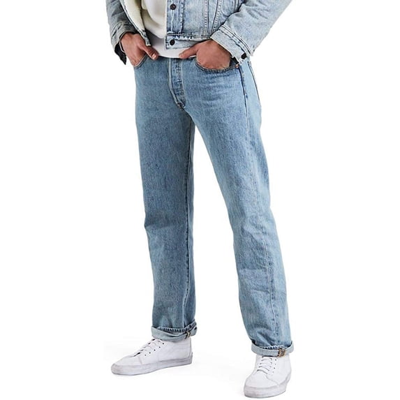 Levi's Men's 501 Original Fit Stonewashed Regular Straight Leg Jeans - 00501-0134 34W x 29L US