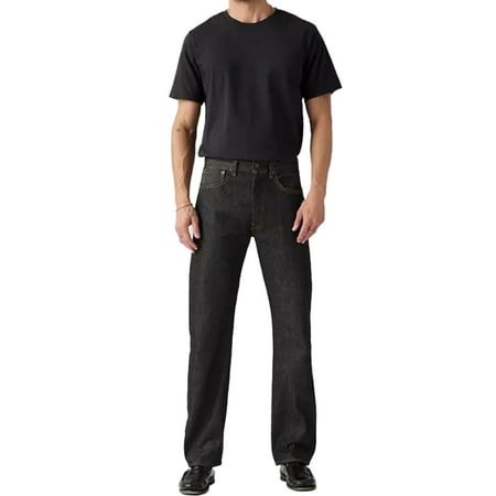 Levi's Men's 501 Original Shrink-To-Fit Regular Straight Leg Jeans Indigo 40W x 34L US