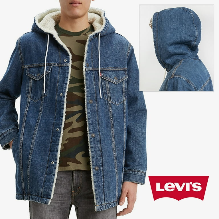 Levi's hooded sherpa trucker jacket sale