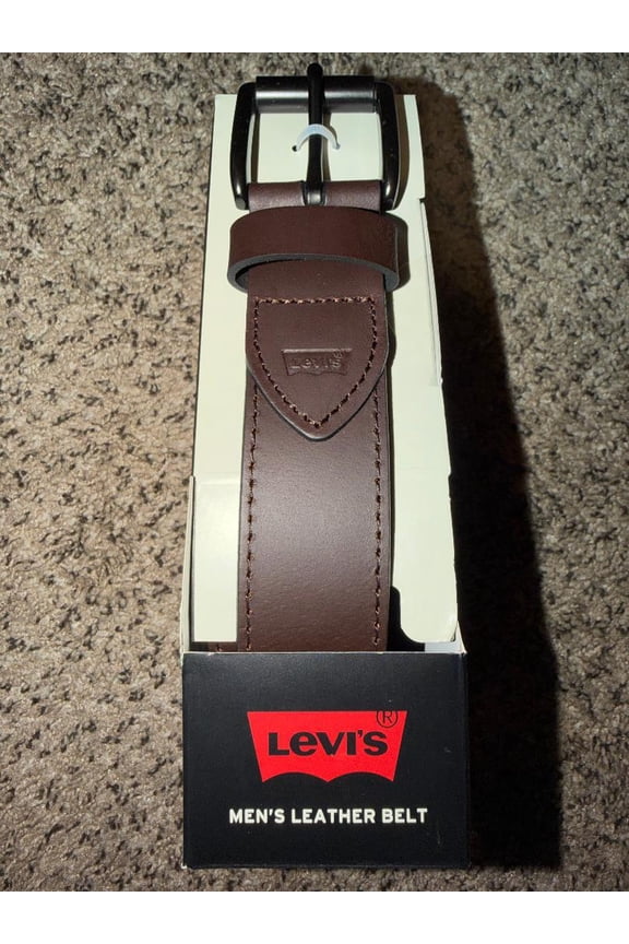 Levis Mens Leather Belt Large 38 By 40 Color May Very Black & Brown