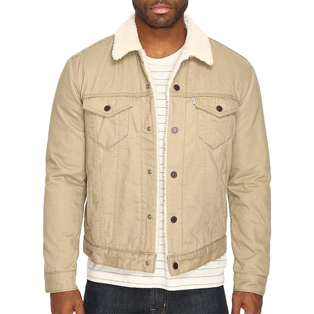 Levis Mens Original Trucker Jacket Denim Jeans Canvas Sherpa Levis Mens Original Trucker Jacket Denim Jeans Canvas Sherpa