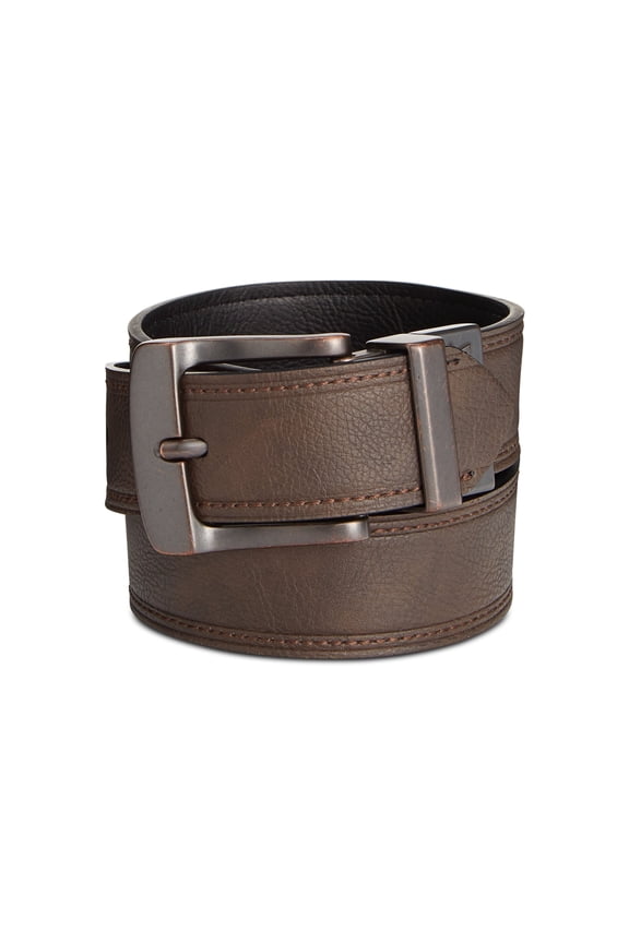 Levis Mens Reversible Stitched Belt Brownblack S