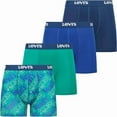 thumbnail image 1 of Levis Mens Underwear Microfiber Boxer Brief for Men Ultra Soft 4 Pack Logo XL, 1 of 7