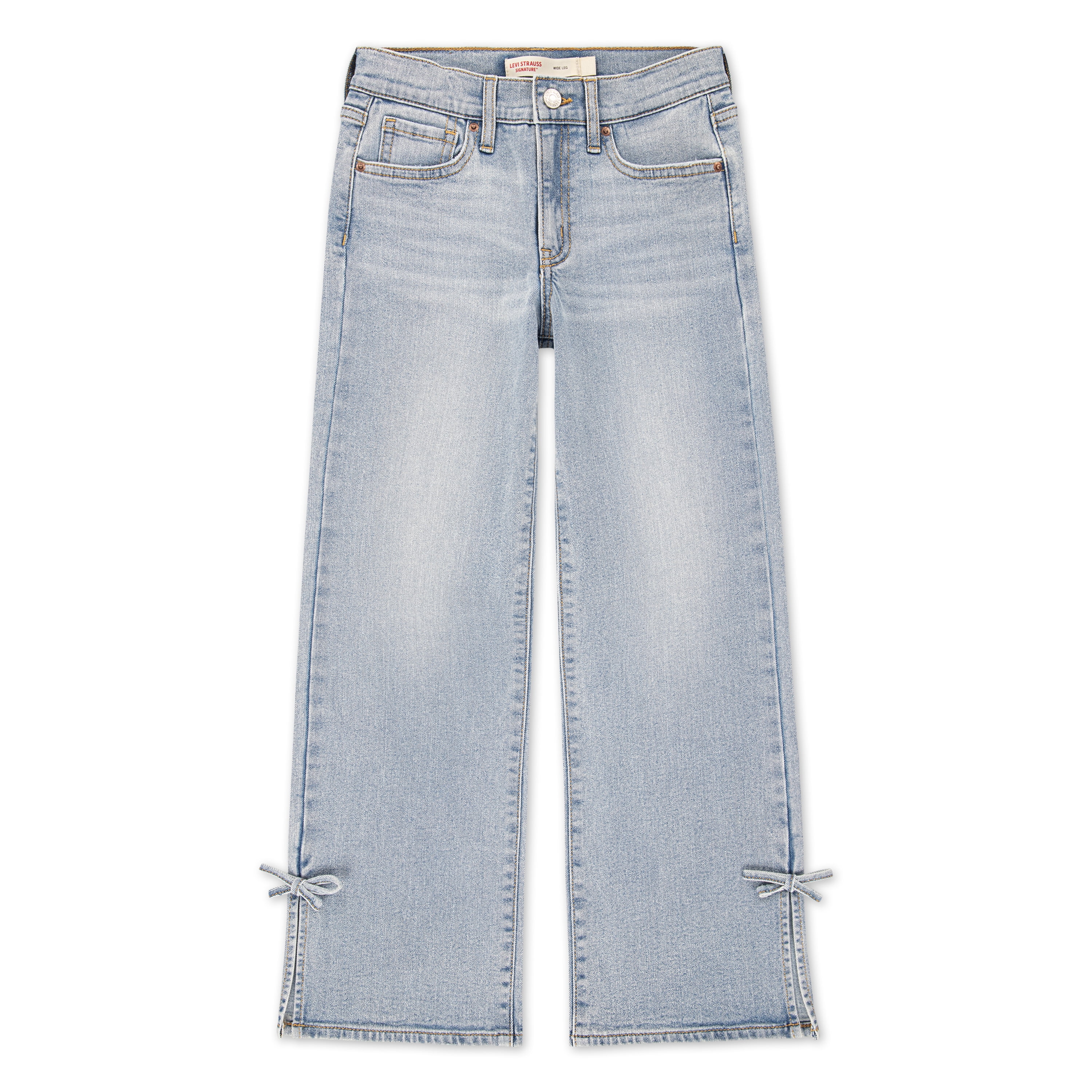 Levi Strauss Signature Girls Wide Leg Jeans, Sizes 5-18