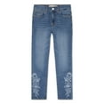 thumbnail image 1 of Levi Strauss Signature Girls Embroidered Star Straight Jeans, Sizes 5-18, 1 of 5