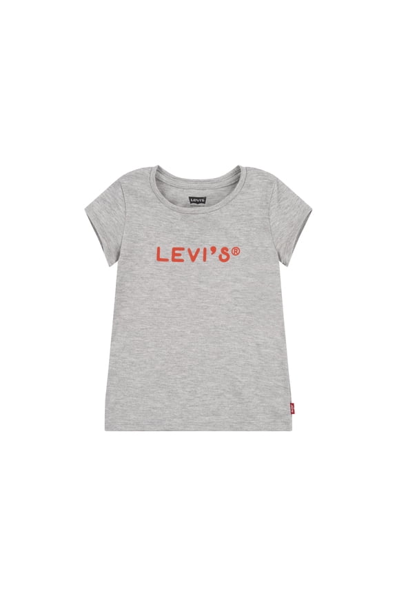 Levis Toddler Girls T-Shirt Light Gray Heather 4T