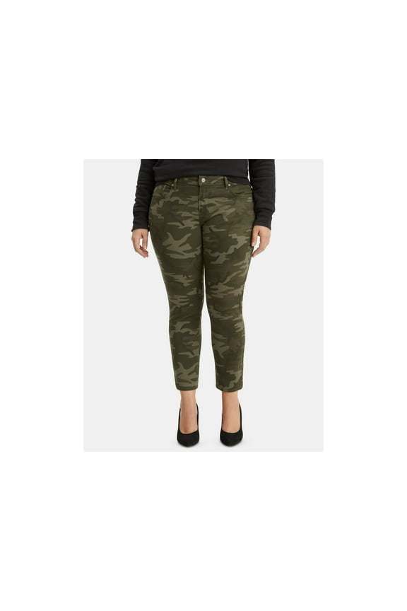 Levis Trendy Plus Size 711 Camo Print Skinny Jeans Soft Camo Plus 22W