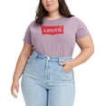 thumbnail image 1 of Levis Trendy Plus Size Cotton Perfect Logo T-Shirt Winsome Orchid 4X, 1 of 1