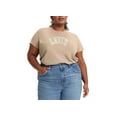 thumbnail image 1 of Levis Trendy Plus Size Logo Cotton T-Shirt Peach Puree 1X, 1 of 1