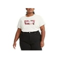 thumbnail image 1 of Levis Trendy Plus Size Logo Cotton T-Shirt White 3X, 1 of 1