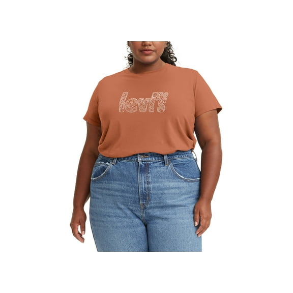 Levis Trendy Plus Size Logo Perfect T-Shirt Lava Lamp 2X