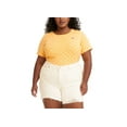 thumbnail image 1 of Levis Trendy Plus Size Short Sleeve Honey T-Shirt Sweet Daisy Amber 2X, 1 of 2