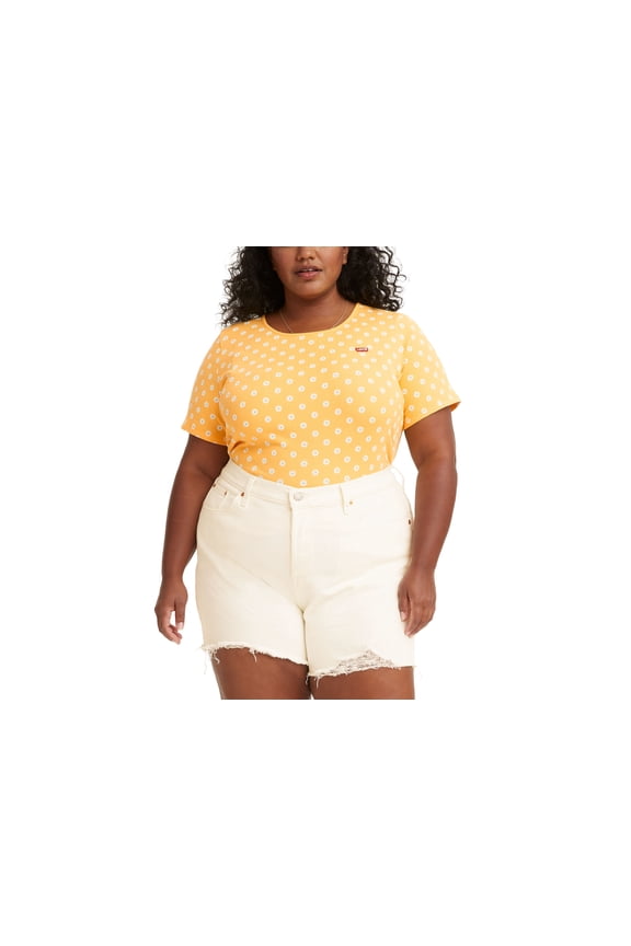 Levis Trendy Plus Size Short Sleeve Honey T-Shirt Sweet Daisy Amber 2X
