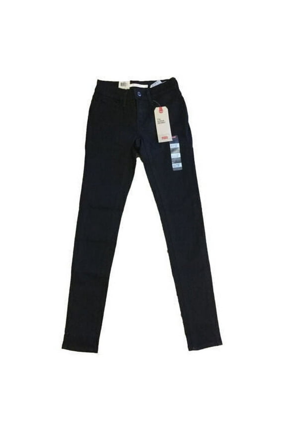 Levis Women's Jeans 710 Super Skinny mid Rise Stretch 1533381 (Black, 4)