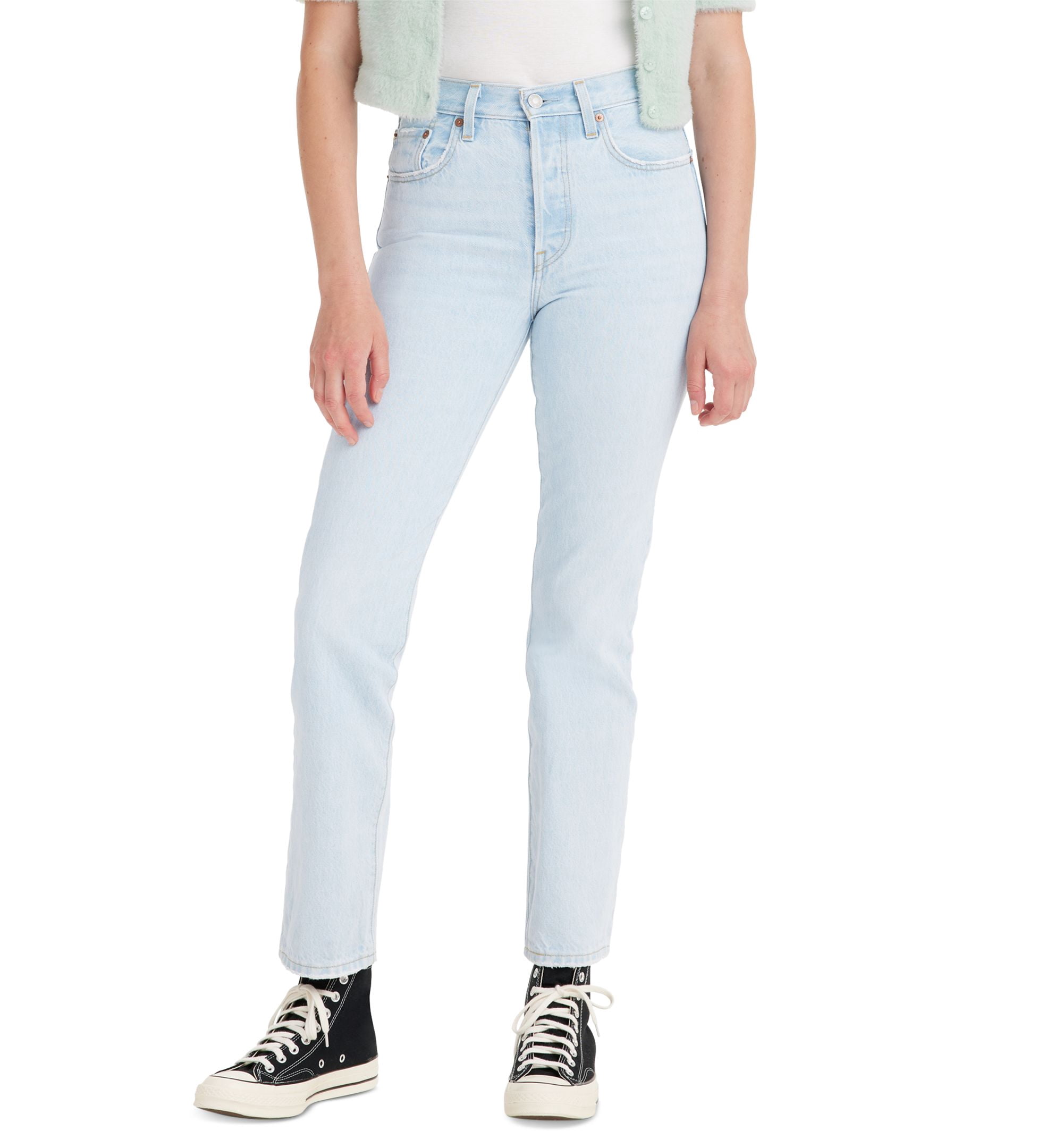 Levis Womens 501 Original-Fit Straight-Leg Jeans Ojai Lake 29R 