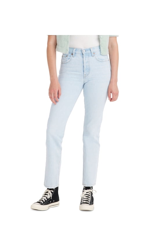 Levis Womens 501 Original-Fit Straight-Leg Jeans Ojai Lake 29R