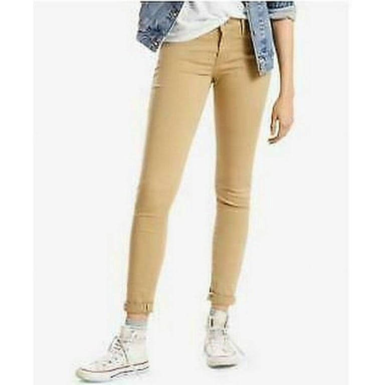 Levis Womens 710 Super Skinny Sateen Jeans, Choose Sz/Color: 31/Harvest  Gold 