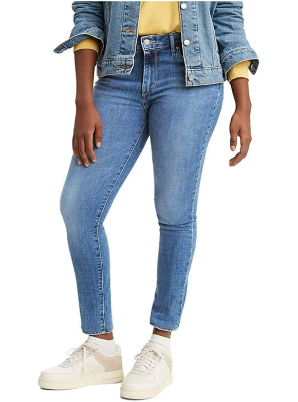 Levis Womens 721 High Rise Skinny Jeans 34 Regular Lapis Air Waterless