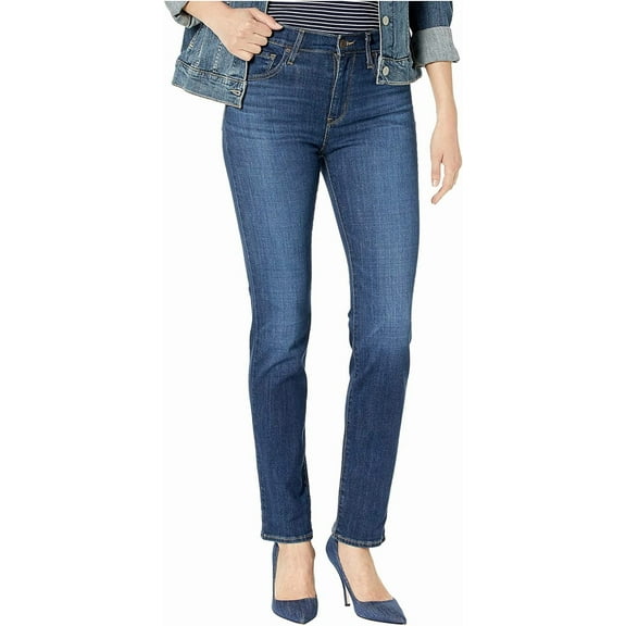 Levis Womens 724 High Rise Straight Jeans Standard 29 Regular Carbon Glow