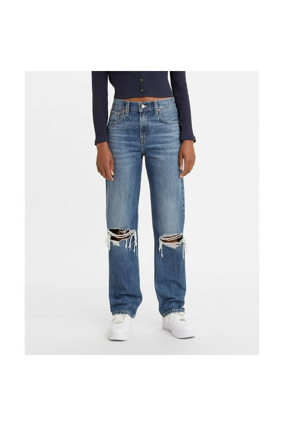 Levis Womens Low Pro Jeans 30 Regular Breathe Out - Medium Indigo