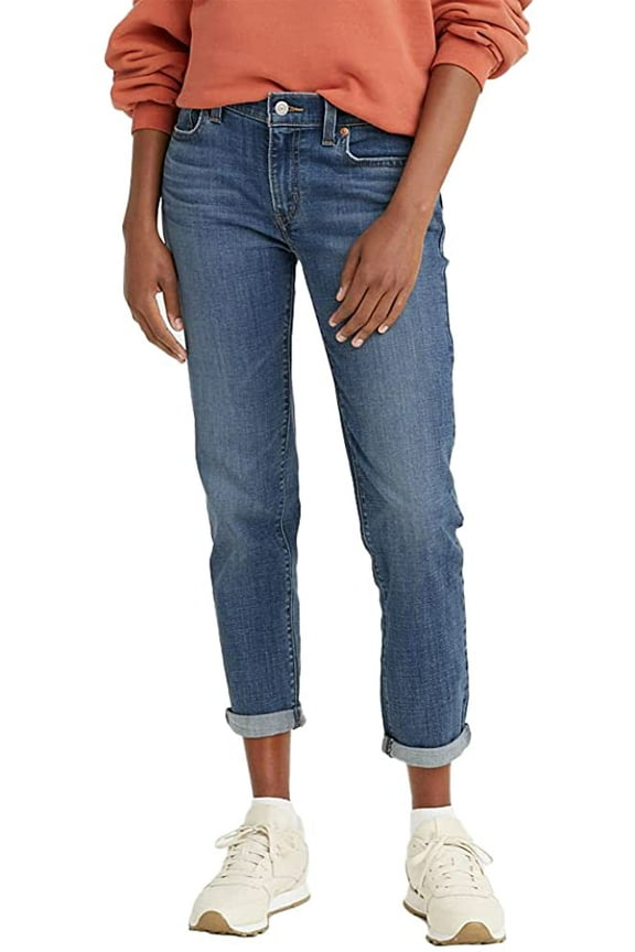 Levis Womens New Boyfriend Jeans Standard 30 Lapis Gem Waterless